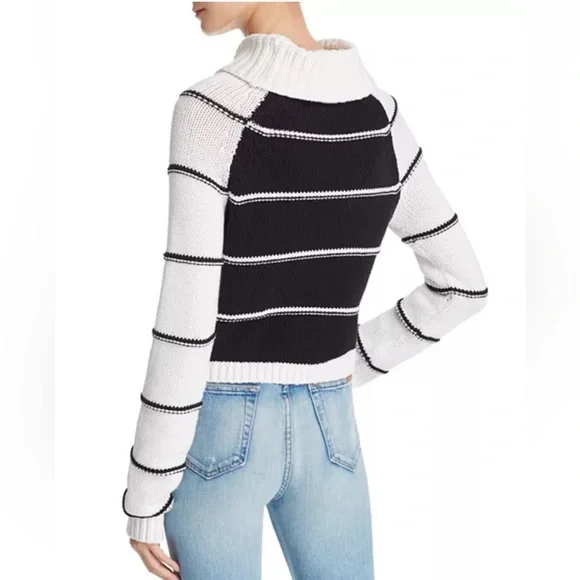 NEW Alice and Olivia Zita Eye Heart You Embellished Knit Cotton Sweater - Picture 2 of 10